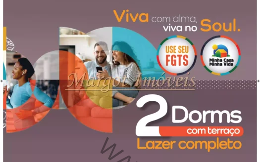 Soul Pari Econ| lançamento Pari 1 e 2 Dorms Terraço lazer